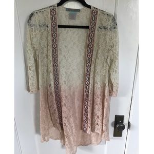 High low ombré duster